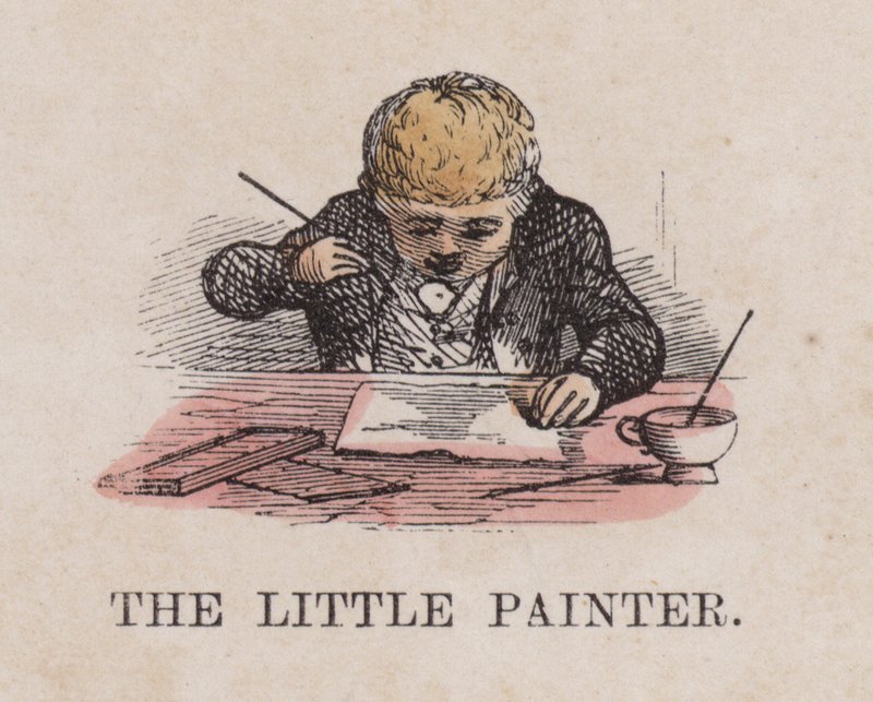 The little painter by English School
