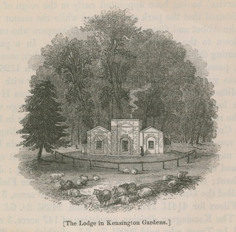 The lodge in Kensington Gardens by English School