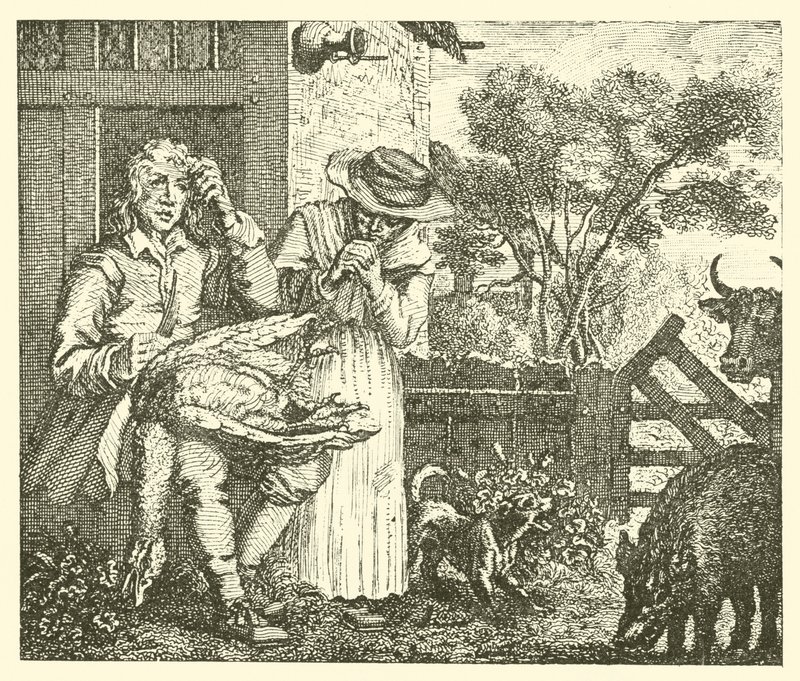 The Man and His Goose by English School