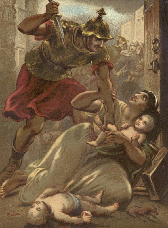 The Massacre of the Children at Bethlehem by English School