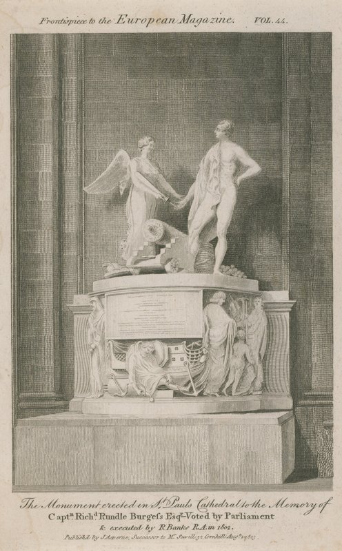 The monument erected in St Paul