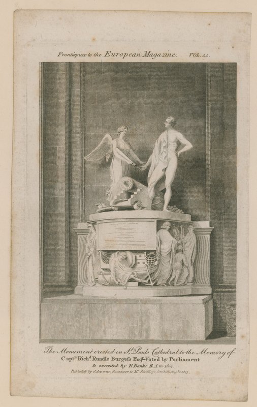 The monument erected in St Paul