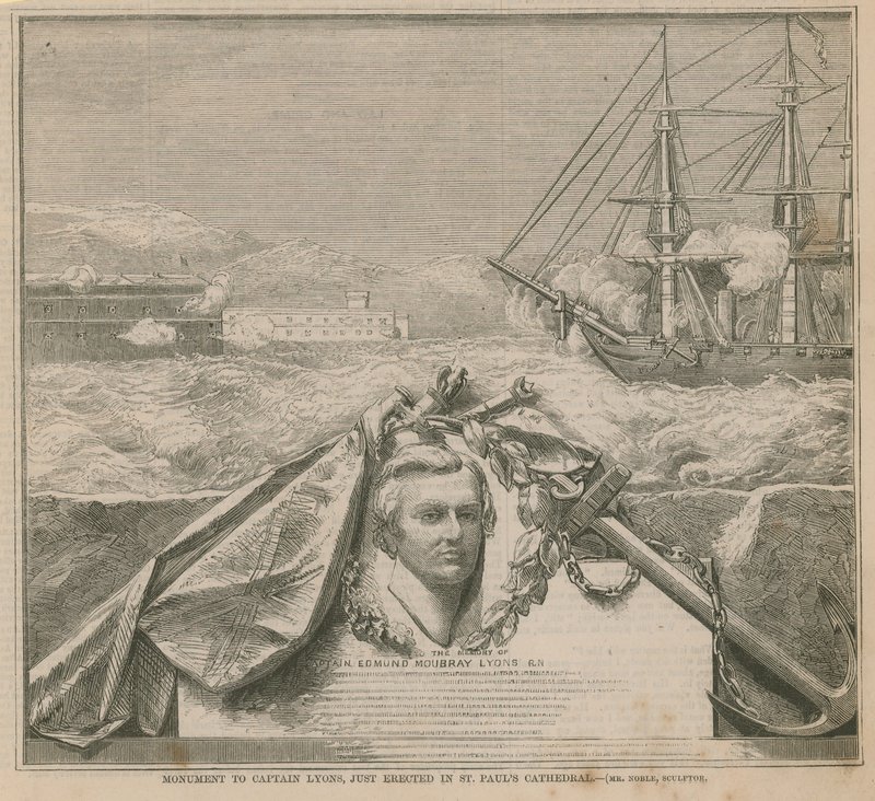 The monument erected in St Paul