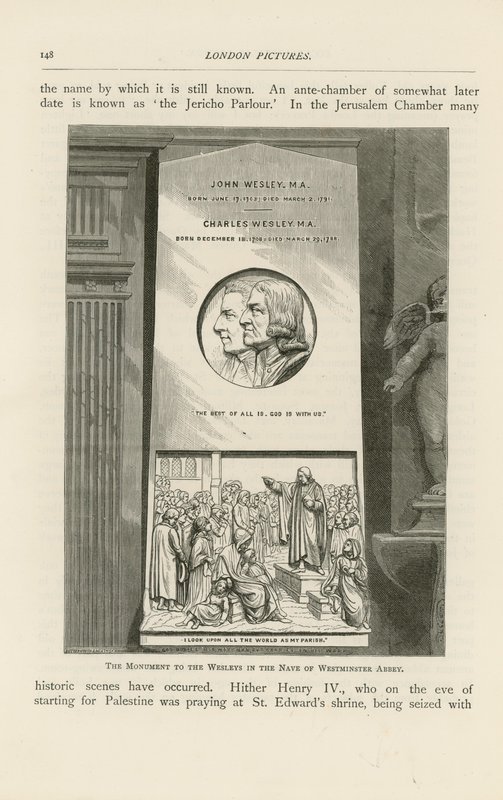 The Monument to the Wesleys by English School