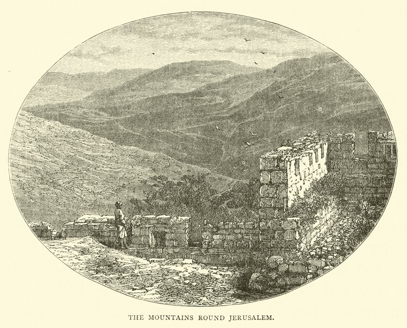 The Mountains Round Jerusalem by English School