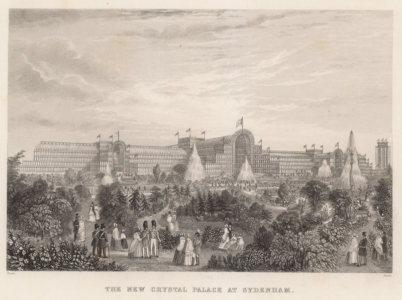 The New Crystal Palace at Sydenham by English School