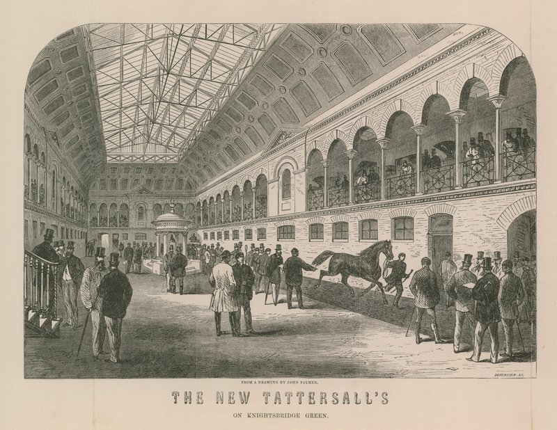 The New Tattersalls on Knightsbridge Green by English School