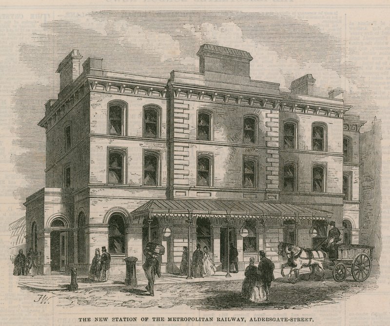 The New Station of the Metropolitan Railway by English School