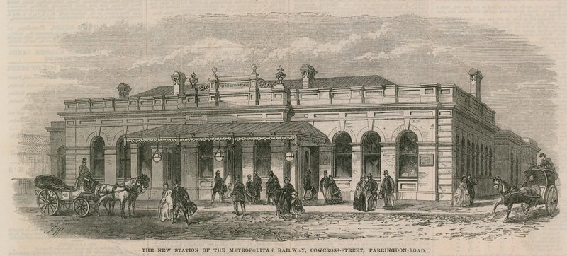 The New Station of the Metropolitan Railway by English School