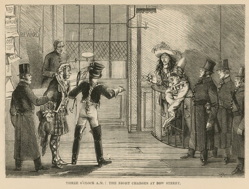 The Night Charges at Bow Street by English School