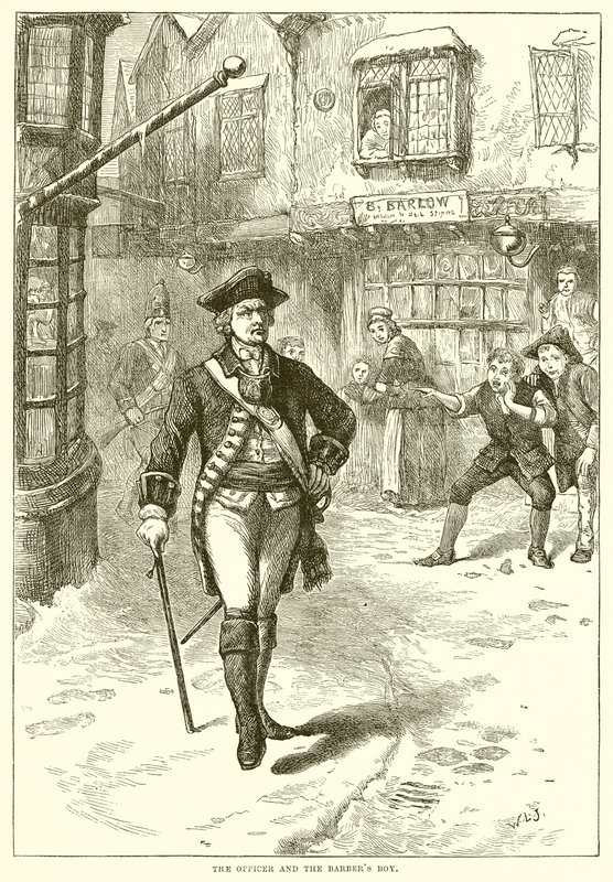 The officer and the Barber