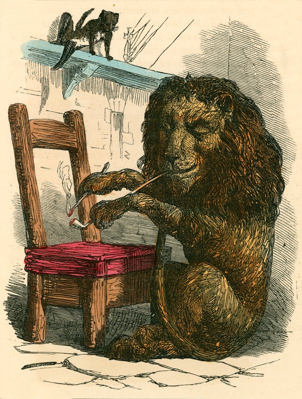The Ogre Transformed into a Lion by English School