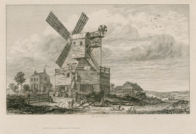 The old mill on Wimbledon Common by English School