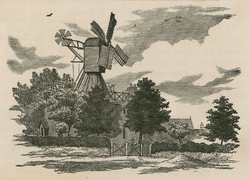 The old mill on Wimbledon Common by English School