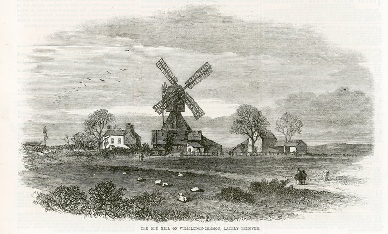 The old mill on Wimbledon Common by English School