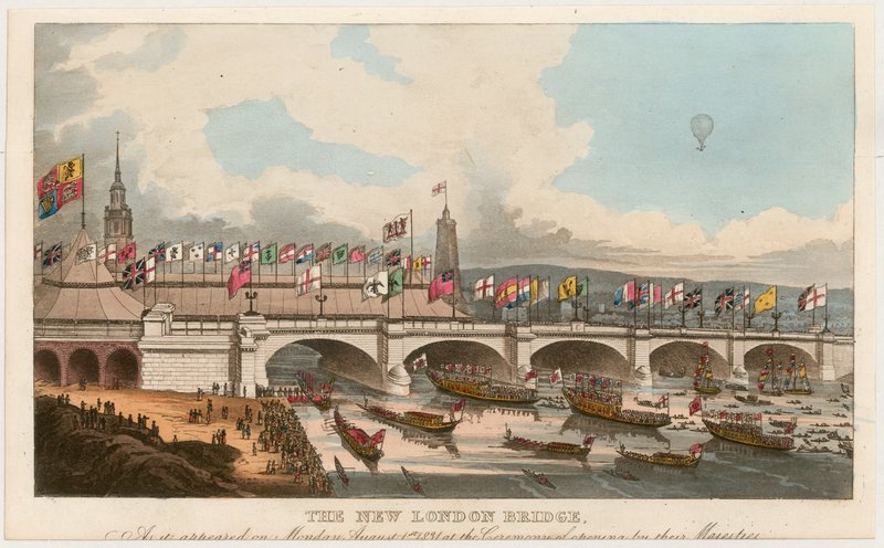 The Opening of New London Bridge by English School