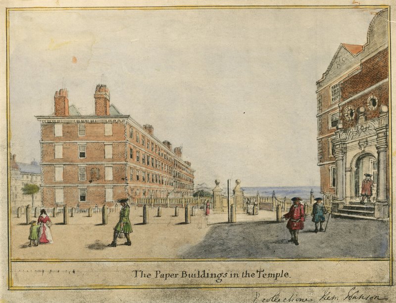 The Paper Buildings in the Temple by English School