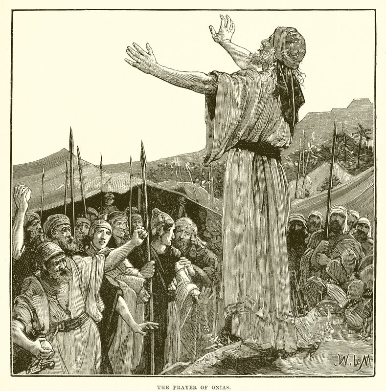 The prayer of Onias by English School