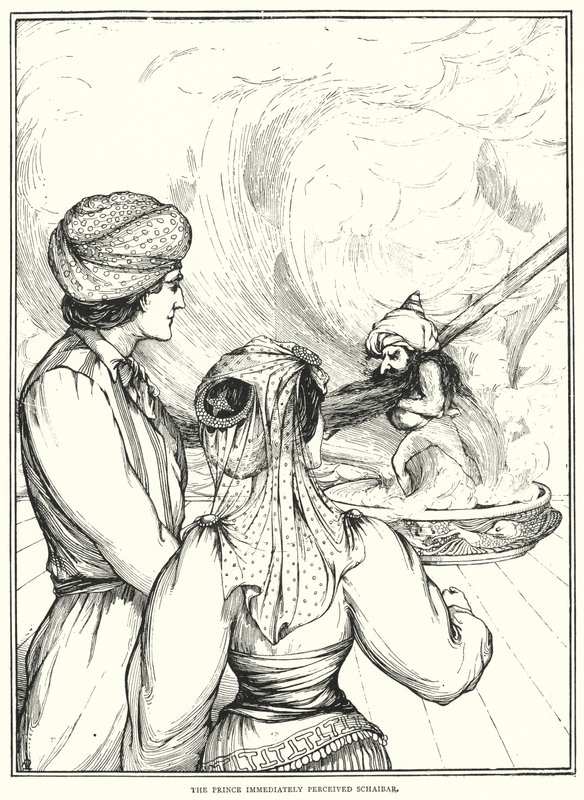The prince immediately perceived Schaibar by English School