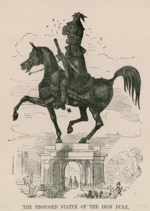 The proposed statue of the Iron Duke by English School