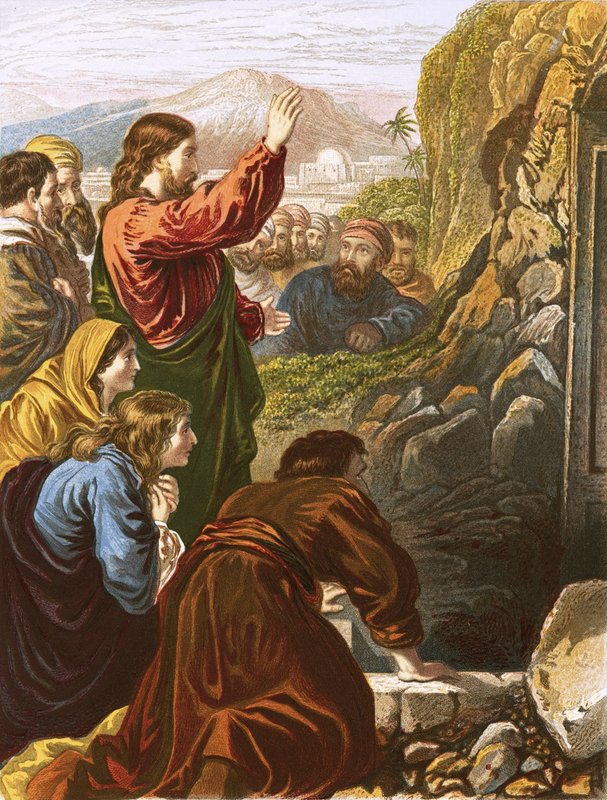 The Raising of Lazarus by English School