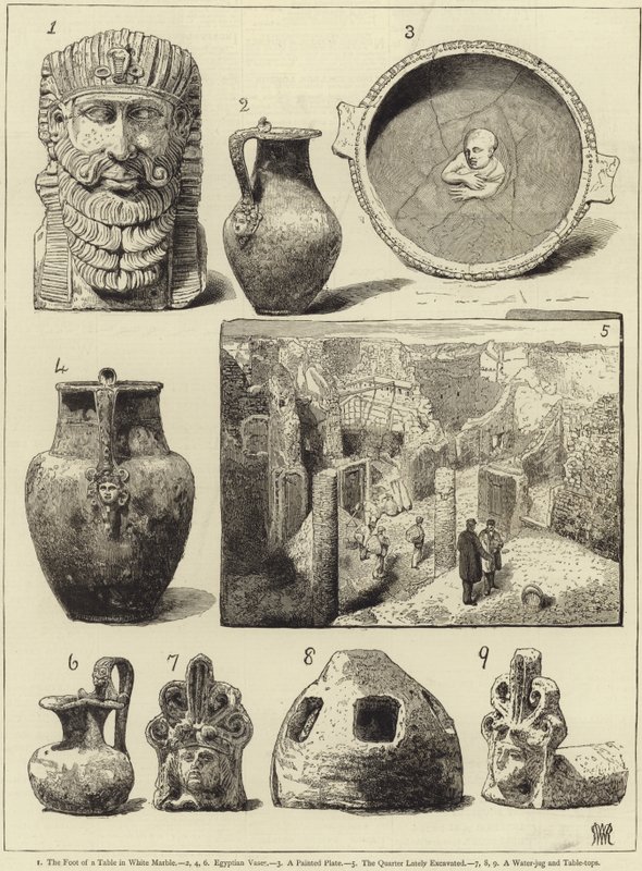 The Recent Excavations at Pompeii by English School