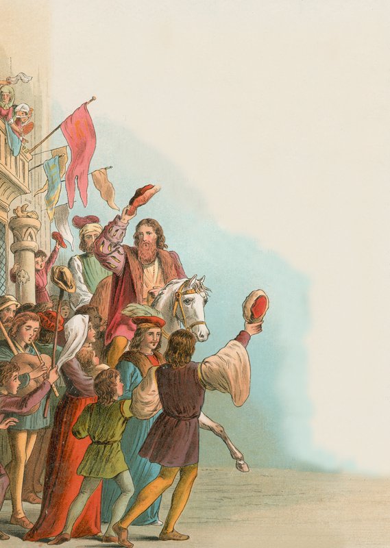 The reception of Columbus in Spain by English School