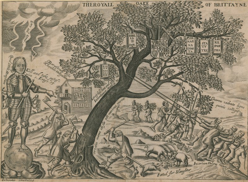 The Royal Oak of Britain by English School