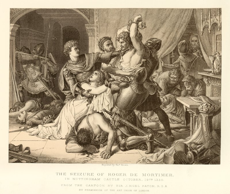 The Seizure of Roger De Mortimer by English School