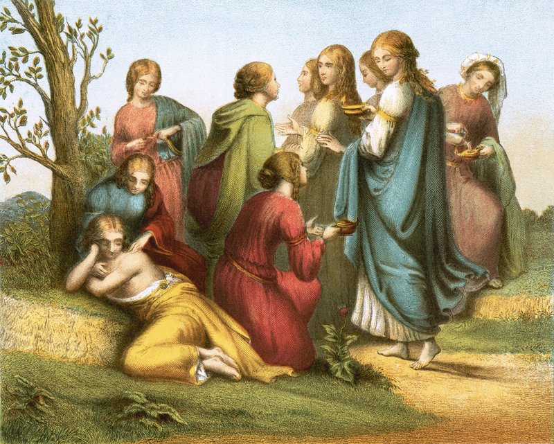 The Ten Virgins by English School
