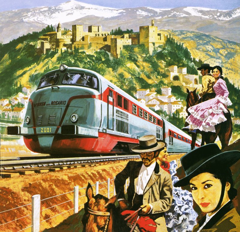 The trains in Spain by English School