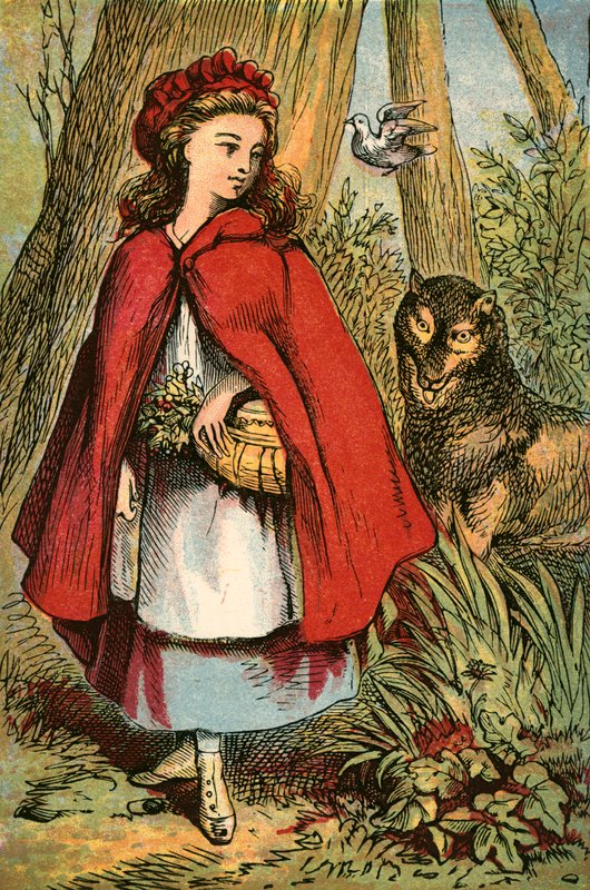 The Wolf Follows Red Riding Hood by English School