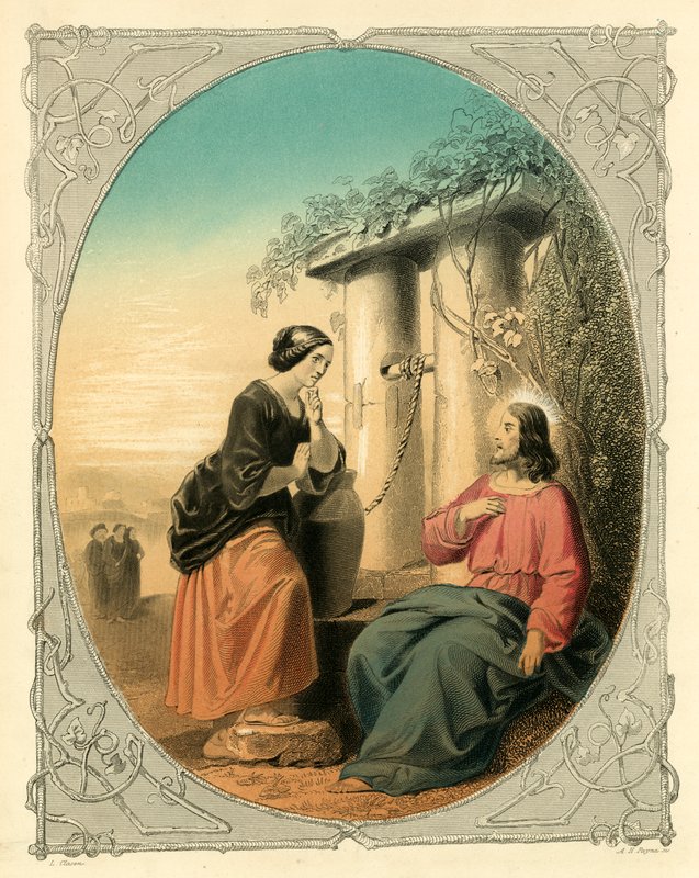 The Woman of Samaria by English School