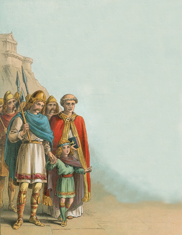 The Young Alfred in Rome by English School