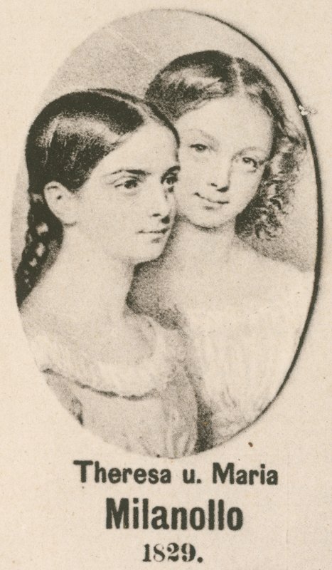 Theresa and Maria Milanollo by English School