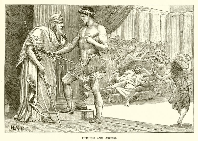 Theseus and Aegeus by English School