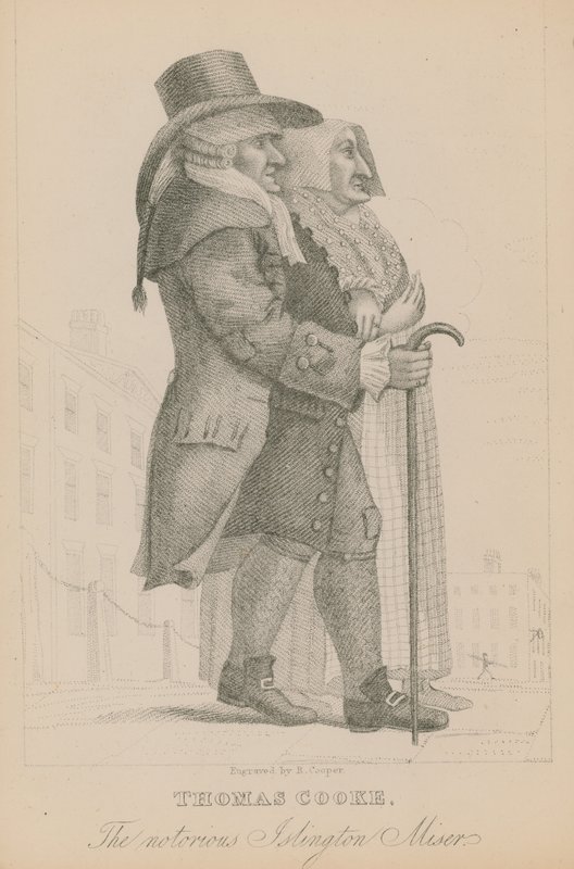 Thomas Cooke, the Notorious Islington Miser by English School