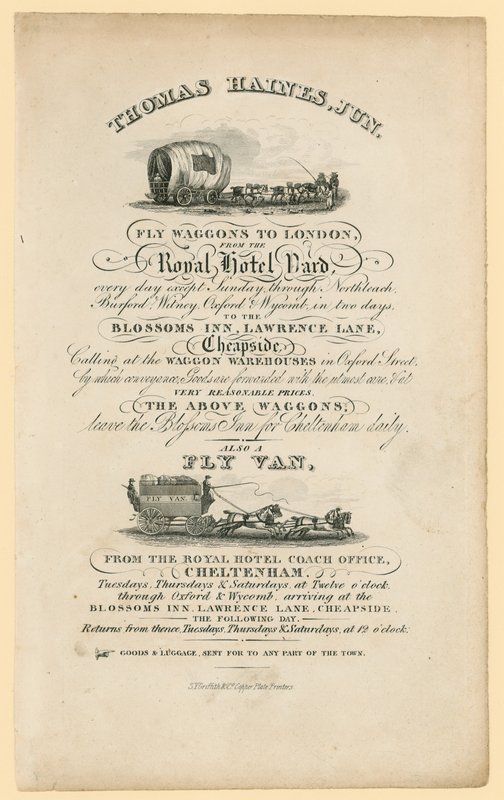 Thomas Haines. Advertisement by English School