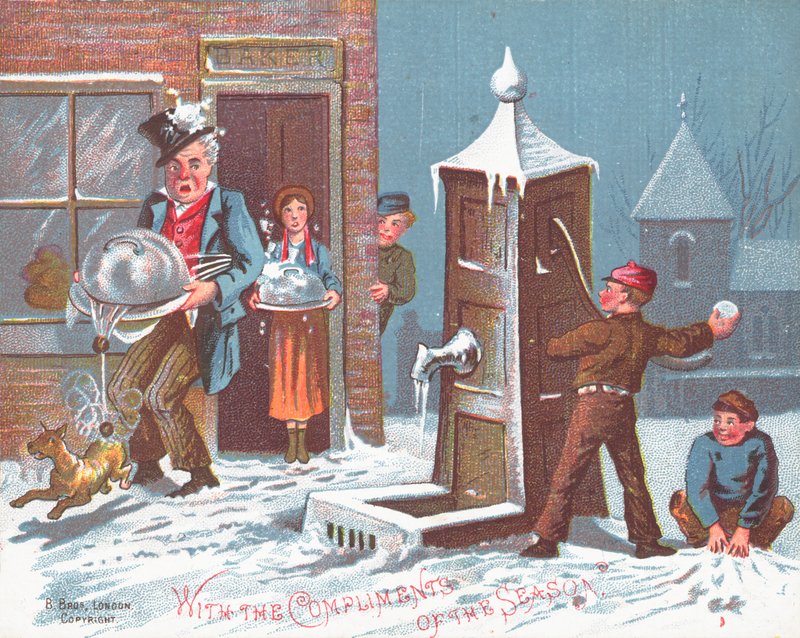 Throwing Snowballs at The Baker by English School