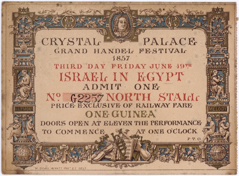 Ticket for Israel in Egypt by English School