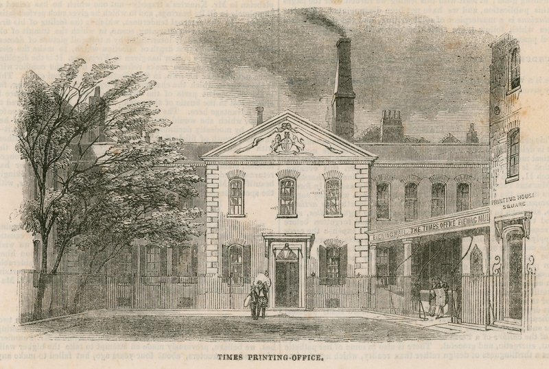 Times Printing Offices, London by English School