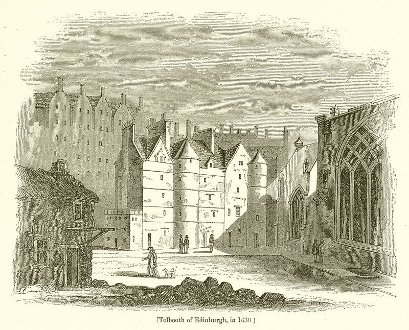 Tolbooth of Edinburgh, in 1630 by English School
