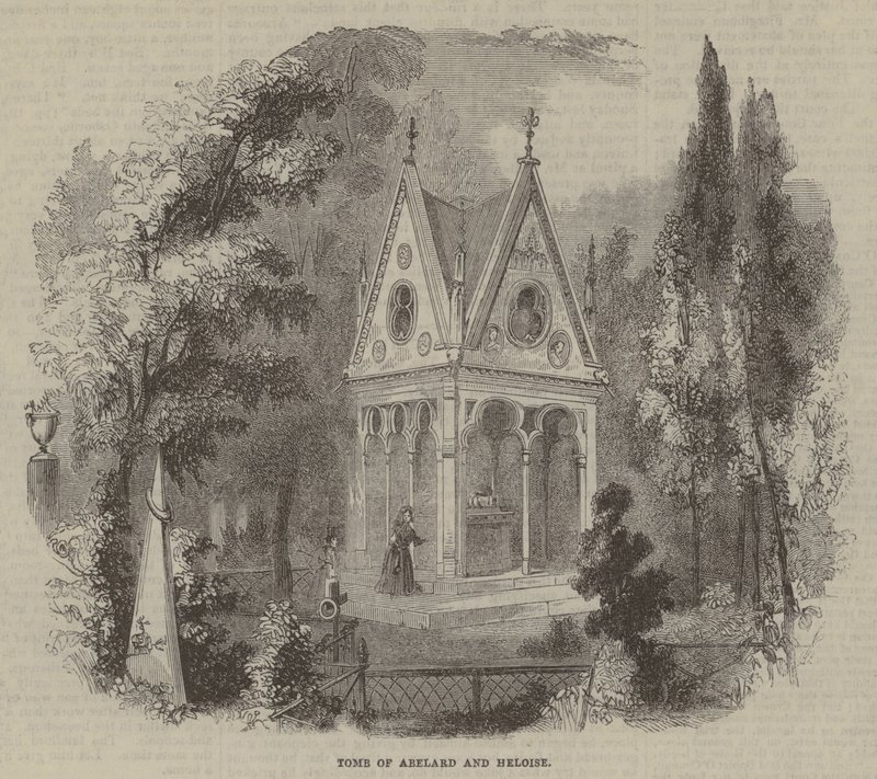 Tomb of Abelard and Heloise by English School
