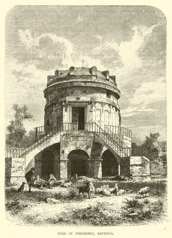 Tomb of Theodoric, Ravenna by English School