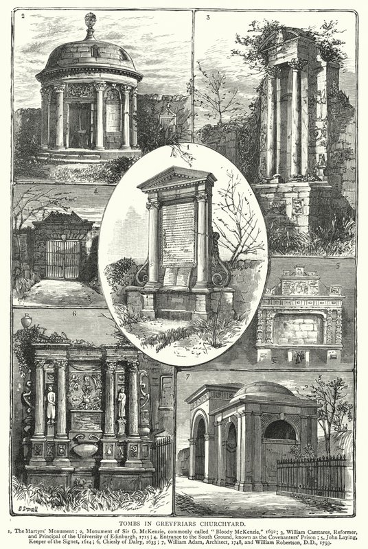 Tombs in Greyfriars Churchyard by English School