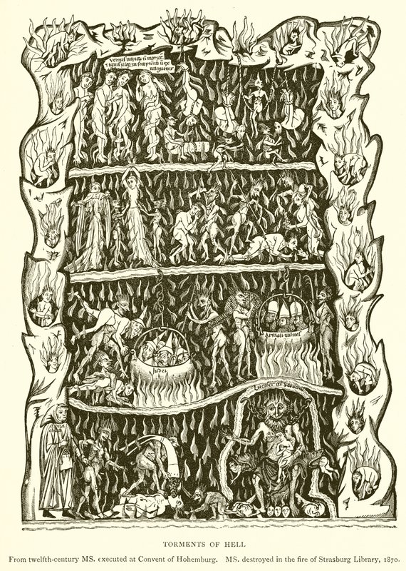 Torments of Hell by English School