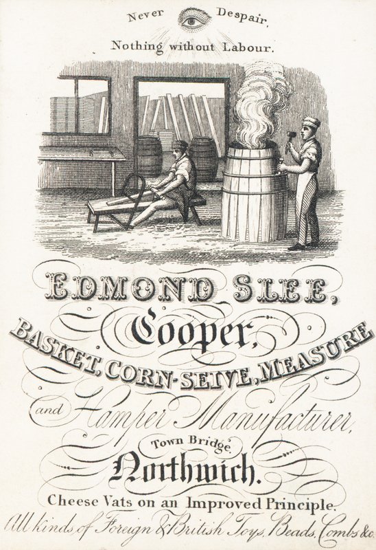 Trade Card, Edmond Slee by English School