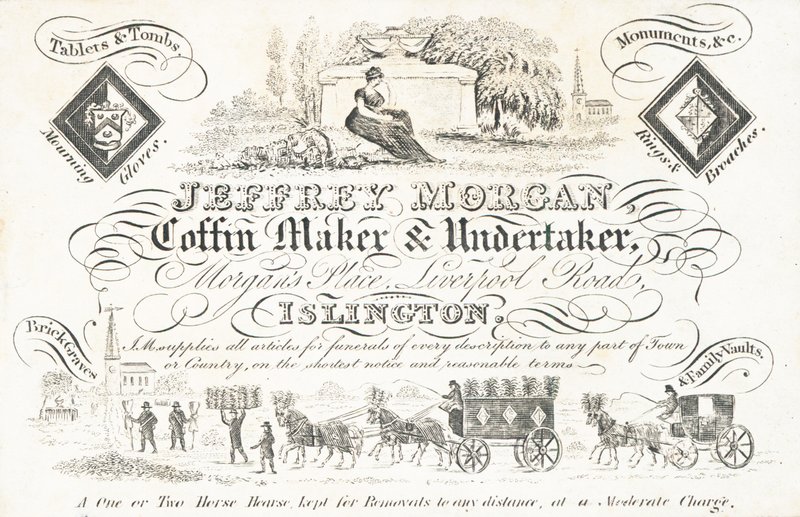 Trade Card, Jeffrey Morgan by English School