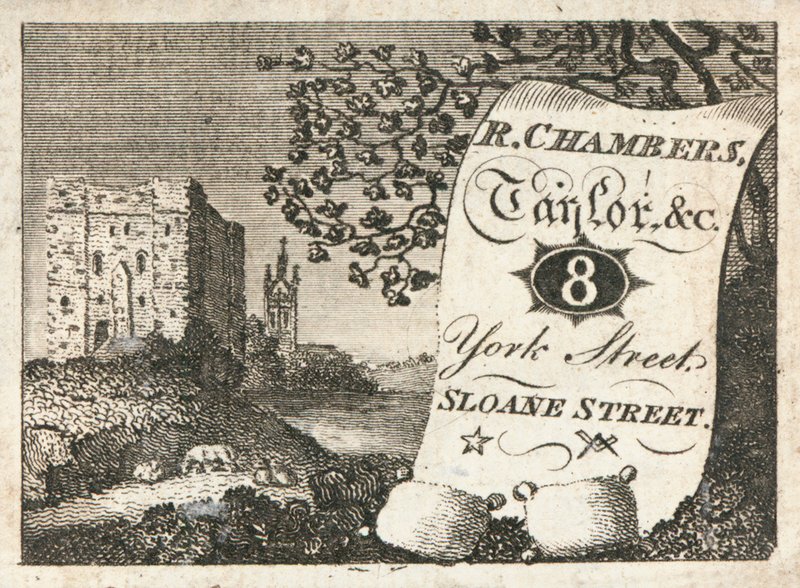 Trade Card, R Chambers by English School