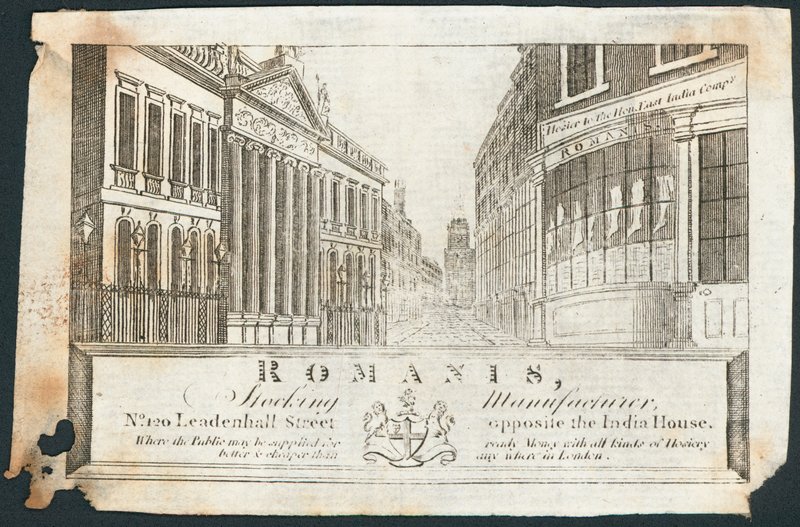Trade Card, Romanis by English School
